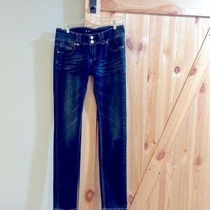 U51 denim jeans straight leg size ladies 13/14